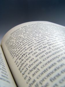 Reading a book
