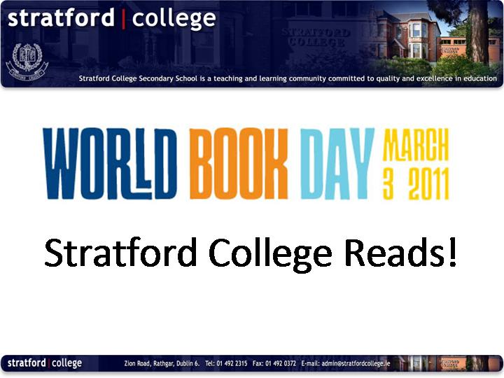 World Book Day 2011: Stratford College Reads!