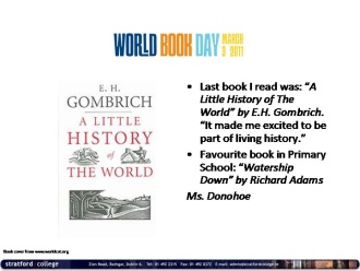 Ms. Donohoe reads! 
