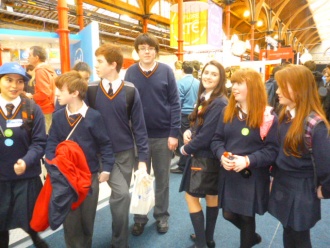 Students at the BT Young Scientist Exhibition 2014 Photo: Ms. O'Kelly
