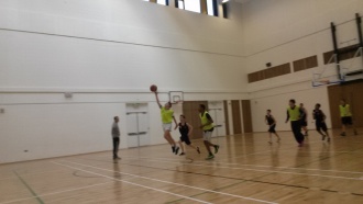 Junior boys basketball teams versus Kishoge Community College. Photo: Ms. Finnegan
