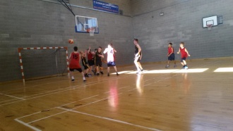 1st Year Boys Basketball versus St. Tiernan's Photo: Ms. Finnegan
