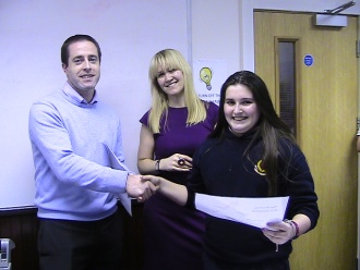 1st Year Mini-Company winners Hugh O'Rourke (6th Year)
