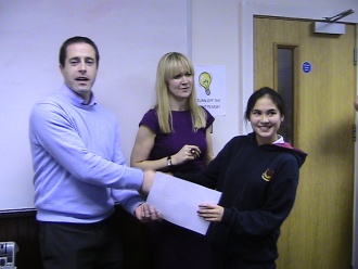 1st Year Mini-Company winners Hugh O'Rourke (6th Year)
