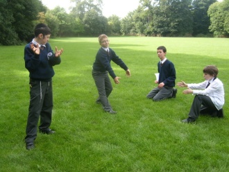 1st Year Art students in Orwell Park. Photo: Ms. O'Neill
