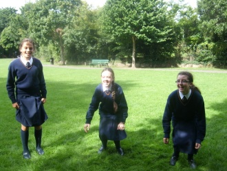1st Year Art students in Orwell Park. Photo: Ms. O'Neill
