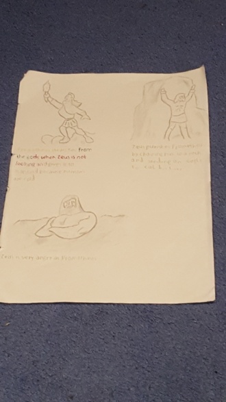 1st Year Classics students display their work Photo: Ms Donohoe
