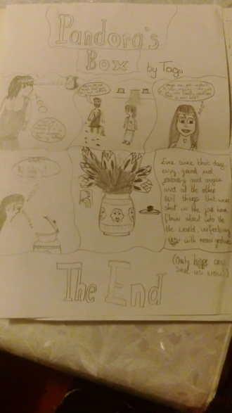 1st Year Classics students display their work Photo: Ms Donohoe
