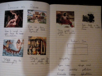 1st Year Classics students display their work Photo: Ms Donohoe
