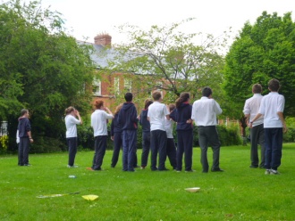 1st Year Students with 5th Year Mentors, Fairfield Park Photo by: Kara Stein

