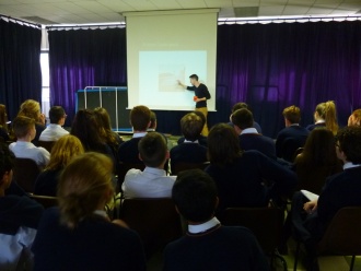 Generating ideas for the Student Enterprise Awards competition - the first workshop. Photo: Ms. O'Kelly
