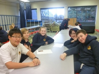 1st Year Classical Studies Quiz, 19th December Photo: Ms. Donohoe
