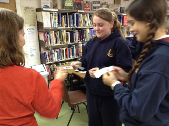 2nd Year English students in the school library for a research class. Photo: Ms. Reynolds
