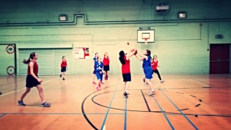 2nd Year Girls Basketball team versus Donahies Photo: Ms. Finnegan
