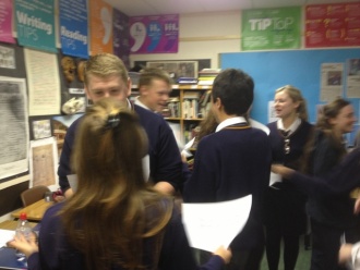 Othello - interactive dramatic workshop. Photo: Ms. Reynolds
