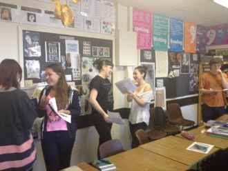 6th Year students recite Heaney. Photo: Ms. Reynolds
