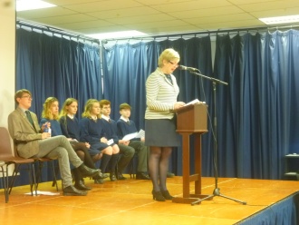 Awards Ceremony, October 2016. Photo: Ms O'Kelly 

