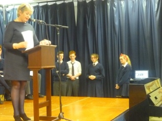 Awards Ceremony, October 2016. Photo: Ms O'Kelly 
