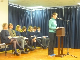 Awards Ceremony, October 2016. Photo: Ms O'Kelly 
