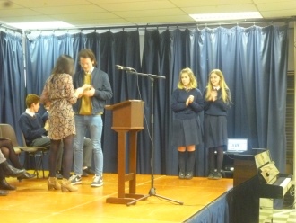Awards Ceremony, October 2016. Photo: Ms O'Kelly 
