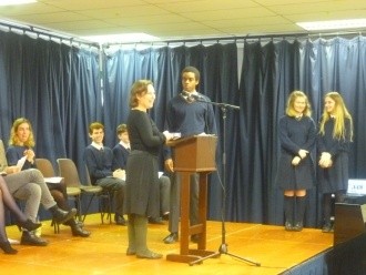 Awards Ceremony, October 2016. Photo: Ms O'Kelly 
