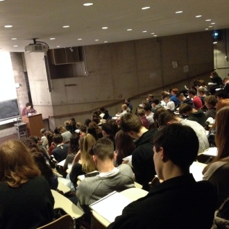 Students at the Leaving Certificate Classical Studies lectures in Trinity. Photo: Ms. Donohoe
