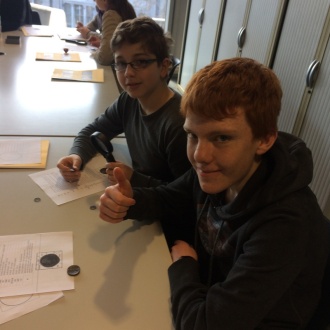 Junior Certificate Classical Studies workshop in Trinity College Photo: Mr. Stewart
