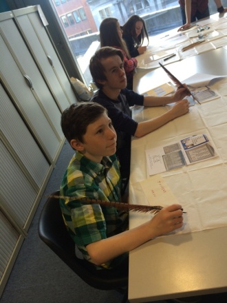 Junior Certificate Classical Studies workshop in Trinity College Photo: Mr. Stewart
