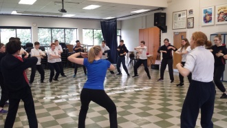 3rd Years learn the Haka in PE, March 2017 Photo: Ms. Finnegan
