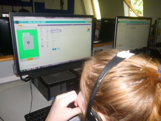Creating an app during Europe Code Week 2016 Photo: Ms O'Kelly
