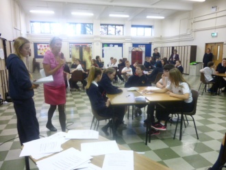 Junior Franco-Gael Table Quiz. Photo: Ms. O'Kelly
