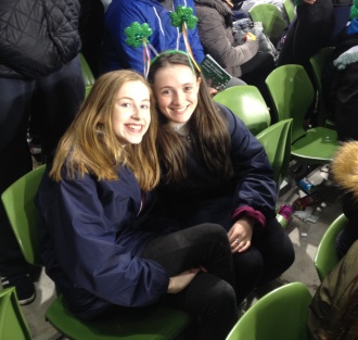 Stratford College football players at the Aviva Stadium, 30th March 2017 Photo: Mr. Priestley
