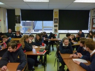 2nd versus 3rd Year Classics Quiz, 2015 Photo by: Ms. Donohoe
