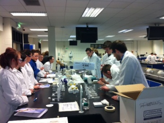 6th Year Leaving Certificate Biology Experiments, NUI, Maynooth. Photo: Ms. O'Sullivan
