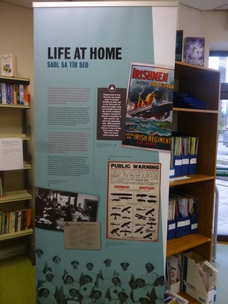 National Library of Ireland's World War 1 Exhibition in the Library Photo: Ms. O'Kelly
