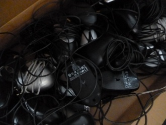 Stratford's old mice ready for donating to Camara Photo: Ms O'Kelly
