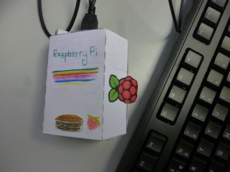 Raspberry Pi punnet - winning entry by 1st Years Photo: Ms. O'Kelly
