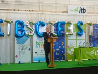 Stratford TY students compete in SciFest@Colleges competition in ITB Photo: Ms O'Kelly
