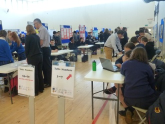 Stratford TY students compete in SciFest@Colleges competition in ITB Photo: Ms O'Kelly
