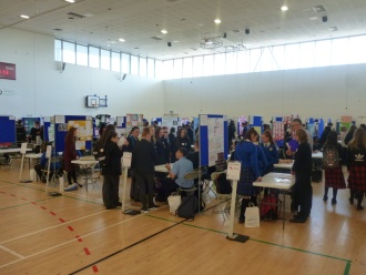 Stratford TY students compete in SciFest@Colleges competition in ITB Photo: Ms O'Kelly
