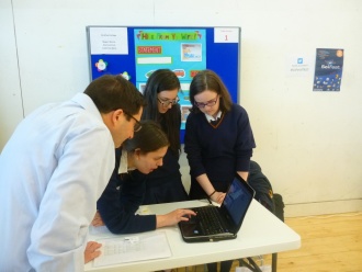 Stratford TY students compete in SciFest@Colleges competition in ITB Photo: Ms O'Kelly
