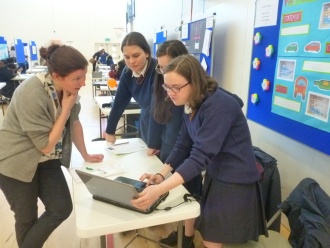 Stratford TY students compete in SciFest@Colleges competition in ITB Photo: Ms O'Kelly
