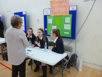 Stratford TY students compete in SciFest@Colleges competition in ITB Photo: Ms O'Kelly
