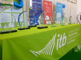 Stratford TY students compete in SciFest@Colleges competition in ITB Photo: Ms O'Kelly
