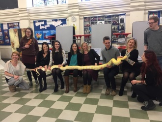 Science Week 2016 - loving our reptile friends! Photo: Ms. O'Sullivan
