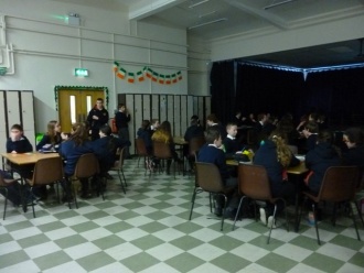 Seachtain na Gaeilge 2015: 1st - 3rd YearTable Quiz. Photo: Ms. Ivers 
