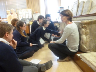 5th and 6th Year Classics students at UCD Classics Museum. Photo: Ms. Donohoe
