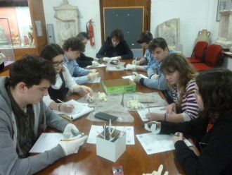 Thursday, 14th November. Senior Classics students visit the Classical Studies Museum, UCD. Photo: Ms. Donohoe 
