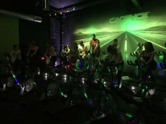 TY students at a spin class Photo: Ms. Finnegan
