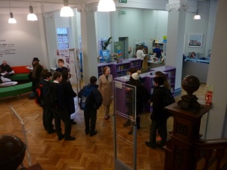 TY students in Rathmines Library Photo: Ms. O'Kelly
